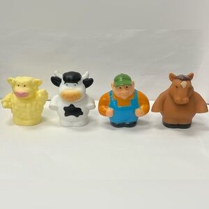 Tomy John Deere Hayride Animal Sounds Replacement Figures Lot Of 4